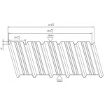 Profil trapezoidal PR 30 pentru pereti
